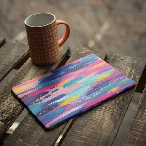 Pink Sparkle Brush Stroke by Etta Vee iPad Skins